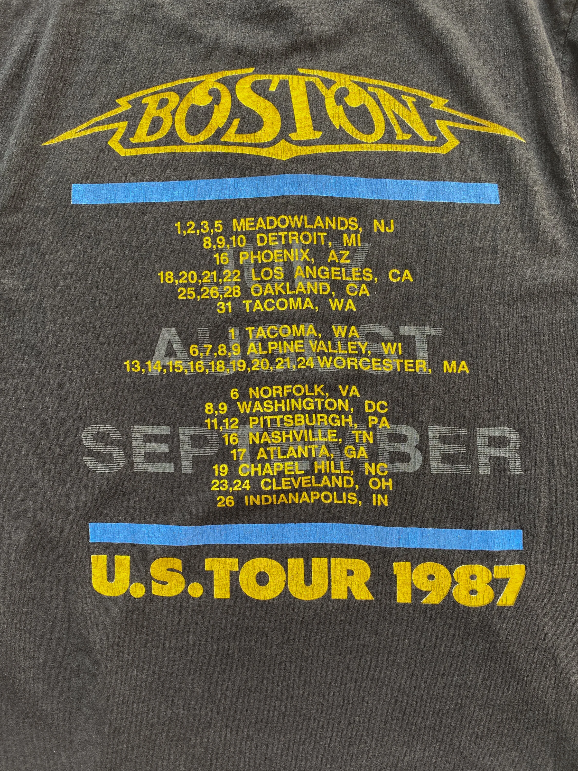 ボストン U.S. TOUR 1987 Tシャツ　ビンテージ　オリジナル ボストン U.S. TOUR 1987 Tシャツ ビンテージ オリジナル Vintage Boston